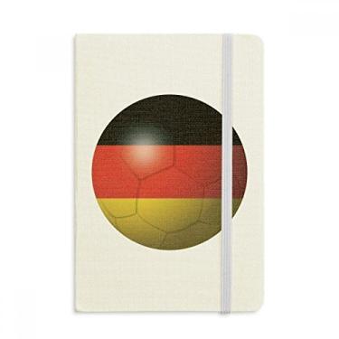 Imagem de Caderno de futebol americano com bandeira nacional da Alemanha em tecido capa dura diário clássico A5