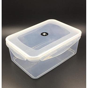 Imagem de Pote Hermético Quadrado Para Alimentos Tampa Com Travas 2L
