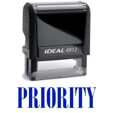 Imagem de Carimbo de borracha autotintante Priority Blue Office