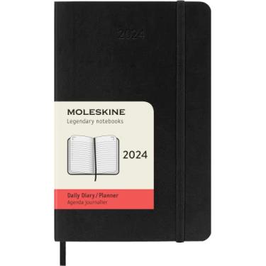 Imagem de Moleskine 2024 Daily Planner, 12M, Pocket, Black, Soft Cover (3.5 x 5.5)