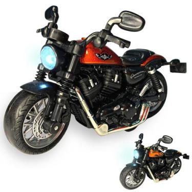 Imagem de Miniatura Moto Harley Davidson 1:18 Fricção - Die Cast