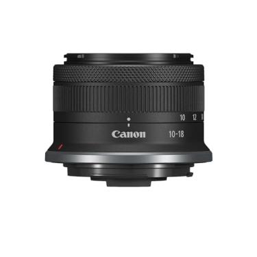 Imagem de Canon RF-S10-18 mm F4.5-6.3 é uma lente de zoom ultra grande angular STM, sem espelho, redução de trepidação 4.0, ótima para vlogging e selfies, compacta e leve, para vídeo, viagens, paisagens e
