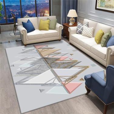 Imagem de Tapete da sala de estar é tapete do quarto triângulo impresso tapete tapete da porta do banheiro, JY, 07,120 cm X 160 cm