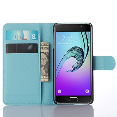 Imagem de Capa para Samsung Galaxy A3 (modelo 2017) â€“ Capa carteira flip de couro PU de para Galaxy A3 (modelo 2017), capa de proteção de telefone estilo empresarial, capa com [compartimentos