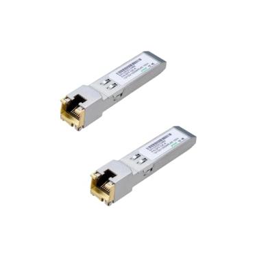 Imagem de LINOVISION Transceptor 1,25 G SFP para RJ45 Gigabit Ethernet de cobre, até 100 m de distância, conversor 1000BASE-T SFP-T para Cisco, D-Link, Supermicro, Netgear, TP-Link, Ubiquiti UniFI e mais