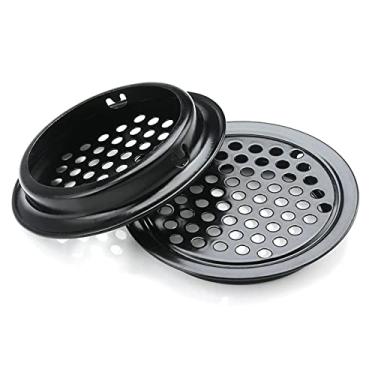 Imagem de 30 peças de saídas de ar 25 mm Circular Soffit Vent aço inoxidável ventilação redonda malha furo grelha para cozinha, banheiro, armários, guarda-roupas, armários de sapatos, armários diversos (plano,