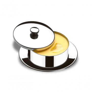 Imagem de Manteigueira Redonda Com Pires - Atina 130 G - Brinox