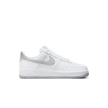 Imagem de Nike Tênis masculino Air Force 1 '07 (FJ4146-100, branco/LT cinza fumê e branco), Branco/cinza-claro - branco, 47