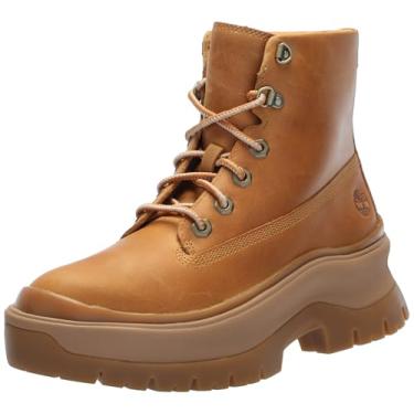 Imagem de Timberland Bota feminina Roxie Lane Mid Lace Up Fashion Boot, Trigo de grão integral, 7.5