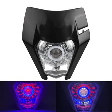 Imagem de PowerMotor Farol de LED Dirt Bike, Placa de Motocicleta Angel Eye Kit de Farol Frontal para SMC XC-W EXC EXC-F FC FE TC TE TX FX 125 250 300 350 450 500 650 690 2018-2023 Supermoto Motocross Enduro -