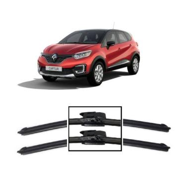 Imagem de Par De Palhetas Limpador de Parabrisa Dianteiro Renault Captur 2017 20