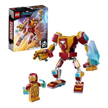 Imagem de Lego  Super Heroes Marvel Armadura Robô do Homem de Ferro 76203 130 Pe