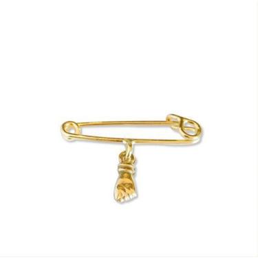 Imagem de Alfinete de Ouro 18k Com Pingente Figas - Golden Maison Joias