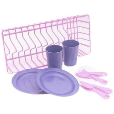 Imagem de Kit Menina Brinquedo Cozinha Cafeteira Bolo Batedeira 17Pç - Altimar