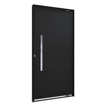 Imagem de Porta Pivotante Lambri de Aluminio Puxador de 80cm 215x105 Lucasa Alum