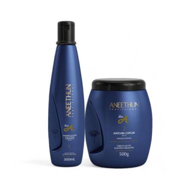 Imagem de Kit Aneethun Linha A Shampoo 300mL+Máscara 500g