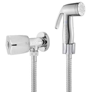 Imagem de Ducha Higiênica Com Gatilho e Mangueira 1,20 Mt Metal Com Registro Abs