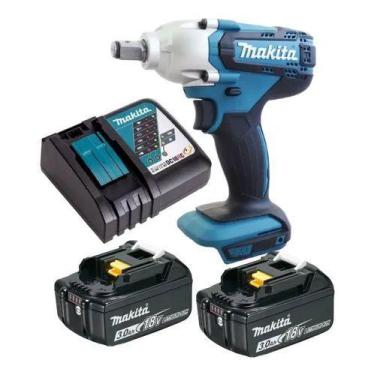 Imagem de Chave Impacto À Bateria 1/2'' 18v Makita Dtw190 + Carr 2 Bat