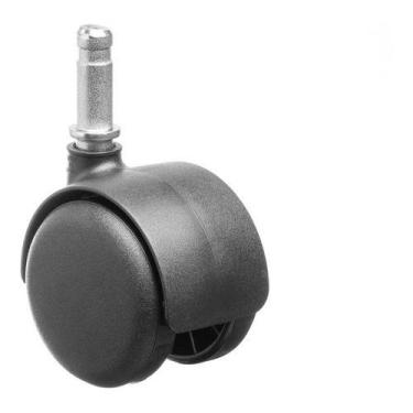 Imagem de (5pçs) Rodizio Roda 50mm Nylon Pino 10mm Bucha 1/2'' (13mm) P/ Cadeira