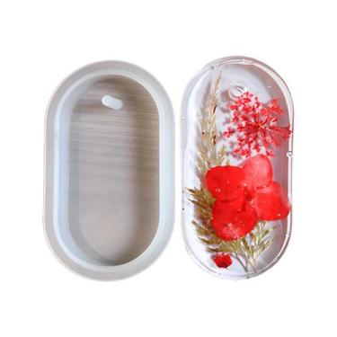 Imagem de Molde De Silicone Formato Tag Para Chaveiros Modelo 1 - Ohana Quimicos