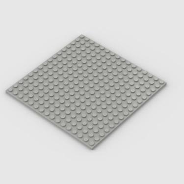 Imagem de Classic Grey Plates Bulk, Light Gray Plate 16x16, Building Plates Flat 5 Piece, Compatible with Lego Parts and Pieces: 16x16 Gray Plates(Color: Light Gray)