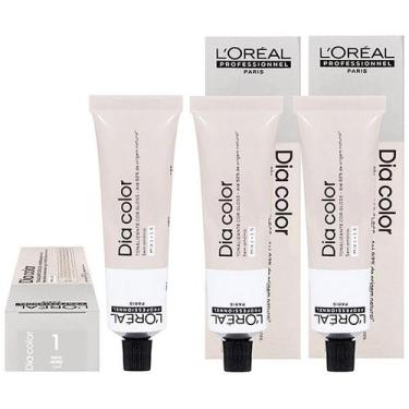 Imagem de Loreal Tonalizante c/3 Dia Color 1 Preto 60g - Loreal Professionnel