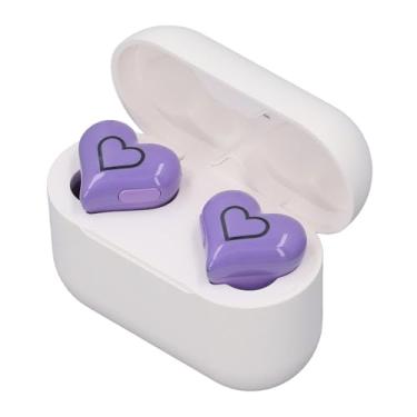 Imagem de Fones de Ouvido Sem Fio Em Formato de Coração, Fones de Ouvido Bluetooth 5.3 Bulid in Mic, até 24 Horas de Reprodução, Fones de Ouvido Intra-auriculares Com Cancelamento de Ruído
