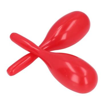 Imagem de 2 Unidades Rumba Shaker, Música Maracas Percussão de Mão Em Formato Oval de Plástico Chocalhos de Percussão de Mão Instrumento Musical para Festa KTV Jardim de Infância (Vermelho)