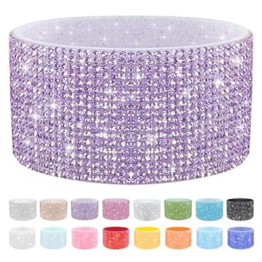 Imagem de WORBSS Bota de silicone com glitter diamante para copo Stanley Cup 1,134 g e simples moderno 850.5-1,134 g Trek Tumbler acessórios para garrafas de água com base cilíndrica trapezoidal de 7 a 7,4 cm