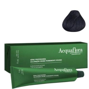Imagem de Coloração Creme Acquaflora Vegana 1.1 Preto Azulado 60g