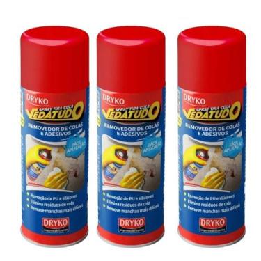 Imagem de Kit com 3 Sprays Removedor Tira Cola Vedatudo Dryko 400ml