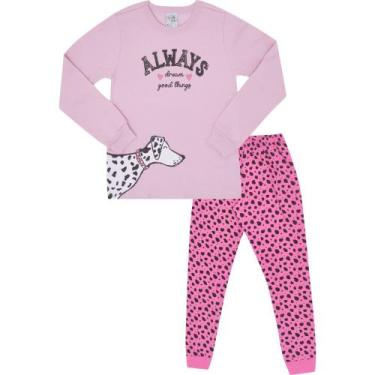 Imagem de Pijama Infantil Menina Good Night by Pulla Bulla Ref. 200514, Rosa, 6