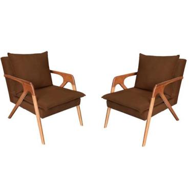 Imagem de Kit 2 Poltronas decorativa Monalisa Luxo Dora Bela, 0120