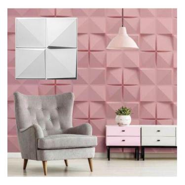 Imagem de Revestimento 3d Parede Placas Luxo 10m² Auto Relevo Plastico - REVEST3