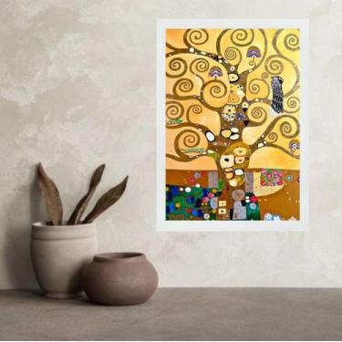 Imagem de Quadro Árvore Klimt - Stoclet Frieze 33x24cm - Quadros On-line