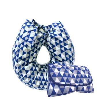 Imagem de Almofada Amamentação + Trocador de Fraldas Impermeável Dobrável Lindas