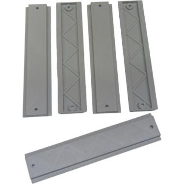 Imagem de Kit 5 Trilho Suporte para Disjuntor Din em ABS Plástico para Painel El