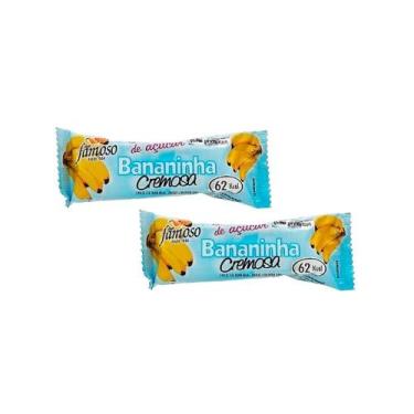 Imagem de Kit 2 Doce Bananinha Cremosa Sem Açúcar 30g - Doce Famoso