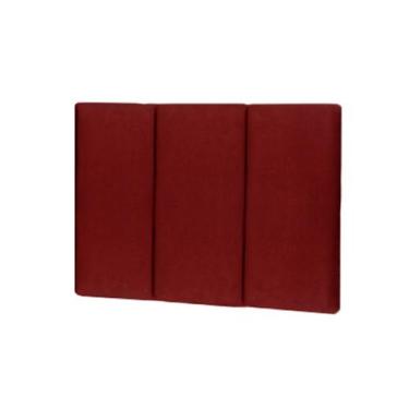 Imagem de Cabeceira Suspensa Casal Queen King 160x55cm Dubai Vermelho - MagL - M