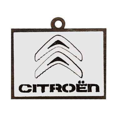 Imagem de Pacote 50 Chaveiro 3d Marca Citroen 4cm Mdf Madeira Decorada - ATACADÃ
