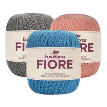 Imagem de Kit 10 Barbante Fiore 150g N2 8/4 Fios 500m a Sua Escolha Euroroma