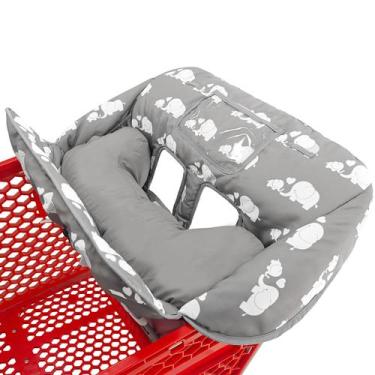 Imagem de Carrinho de Compras e Capa para Cadeira Alta Love&Go com Almofada Maci