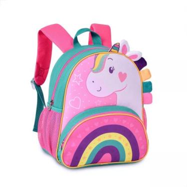 Imagem de Mini Mochila De Costas Infantil Escolar Unicórnio Clio Pets