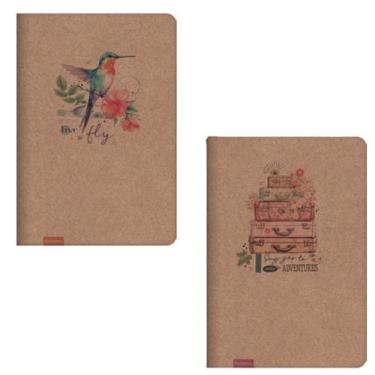 Imagem de  Caderneta SB Notes Pequena Pautado Kraft Redoma Comercial