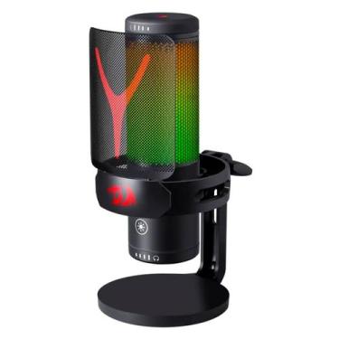 Imagem de Microfone Condensador Redragon Fenris GM301 20000Hz RGB, preto