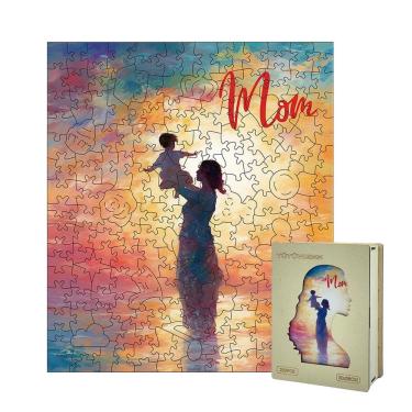 Imagem de Quebra-cabeça de madeira MQJ-1 200 peças para adultos e crianças 30x26 cm