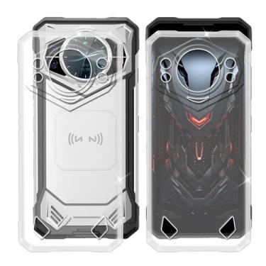 Imagem de Capa para Doogee S200X (6,7 polegadas), capa protetora ultrafina à prova de choque, 2 peças, capa protetora de borracha flexível antiarranhões - transparente