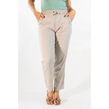 Imagem de Calça Feminina Mom Alta Linho Elástico Elastano Anticorpus-Feminino