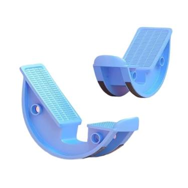 Imagem de Vaveren 2 peças Rocker calf maca de bezerro de bezerros de bezerros apertados Massagem ioga não deslizamento Ferramenta de alongamento Ferramenta de fitness, Azul