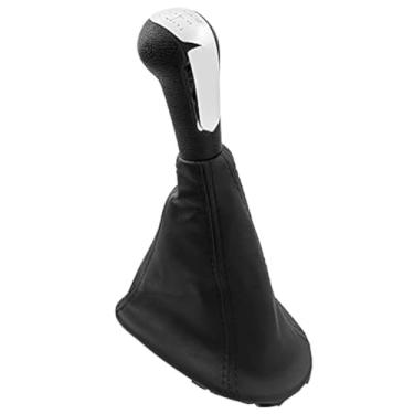 Imagem de Fouedy Para Chevrolet Spark 2011 2013 2014 2015 2016 botão de mudança de marchas alavanca polaina capa de bota colar acessórios de estilo de carro (prata)